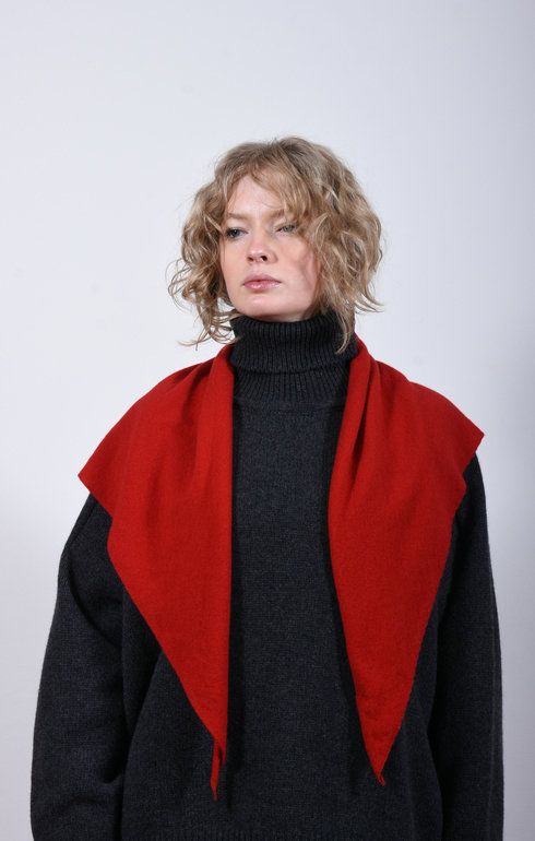 Cashmere Neckerchief Ruby