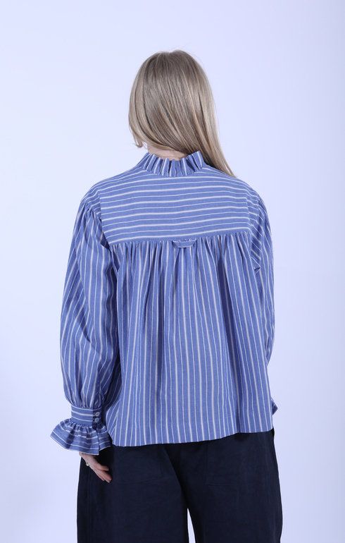 Sophie Shirt French Blue/Ecru