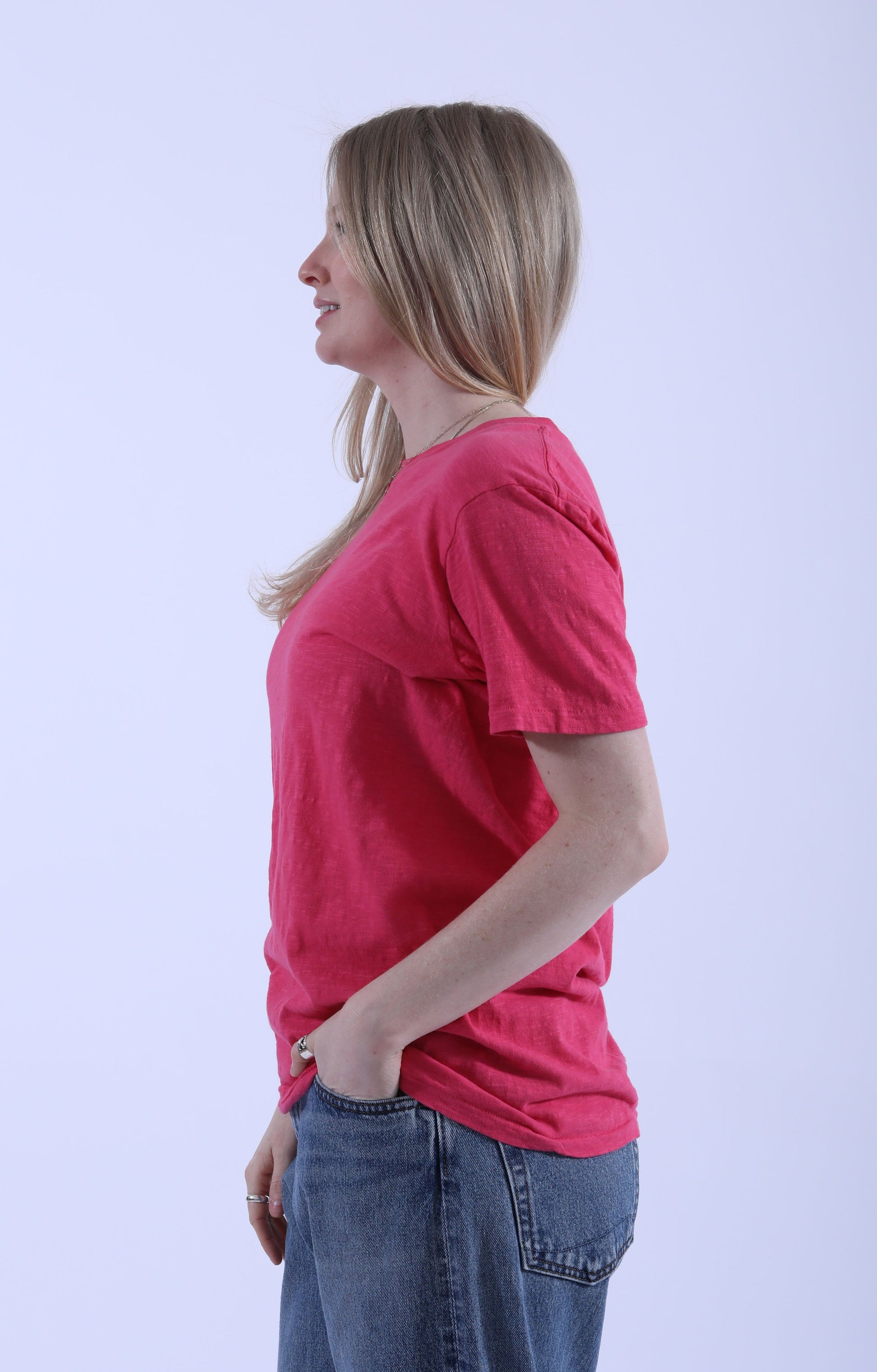 Rolled S/S Regular Tee Phoenix Red