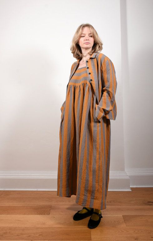 Elba Dress Bronze/Jeans
