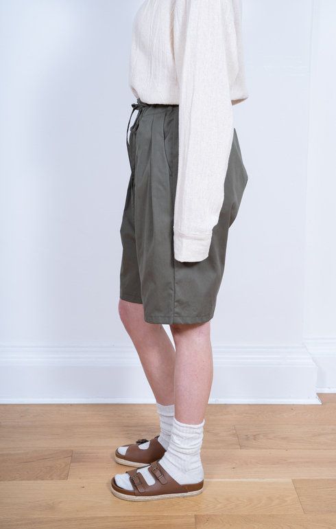 Drop Crotch Short Vancloth Olive