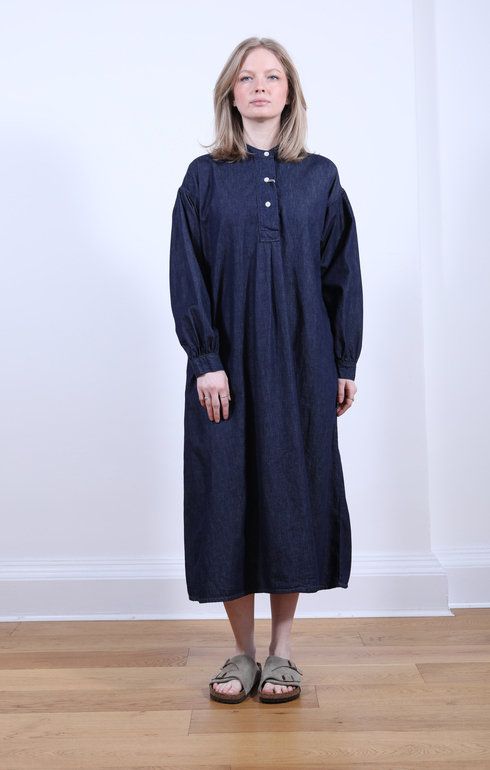 Denim Pull Over Dress One Wash