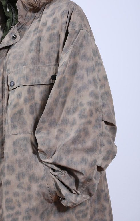 C.P. Coat Animal Printed Beige