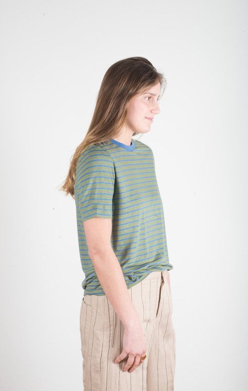 T-Shirt Theon Kaki/Bleu