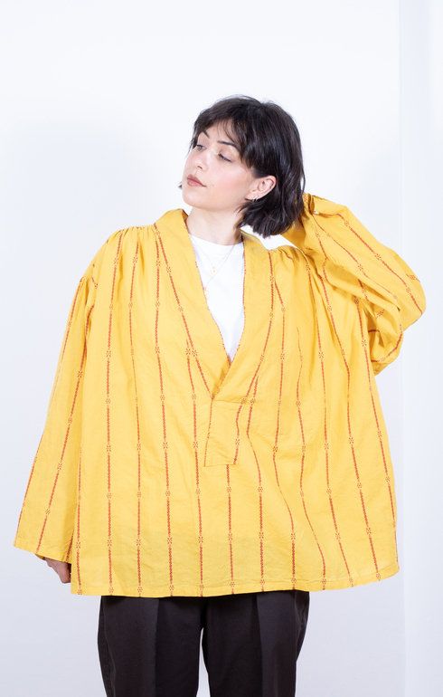 Co/Li Siamese Stripe Kenya Shirt Yellow