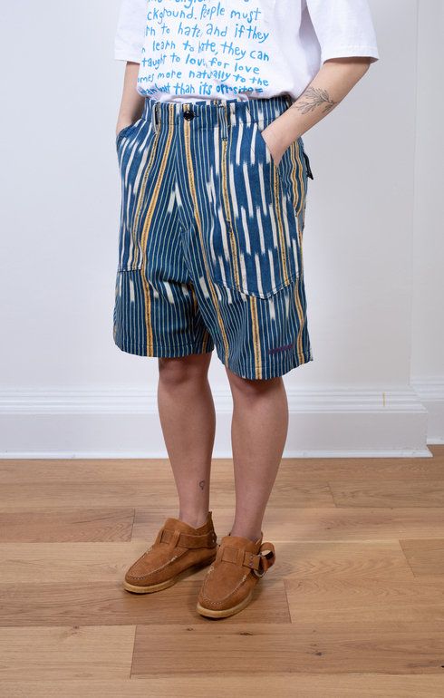 Fatigue Shorts Handwoven African Cloth