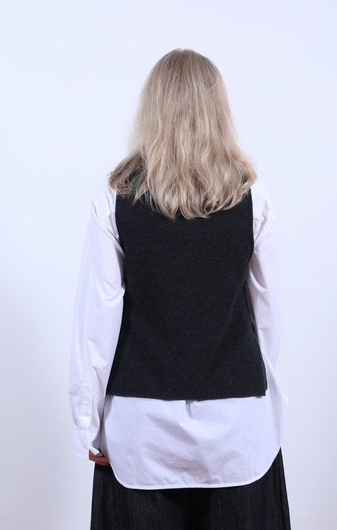 Tabard Vest w/ Pocket Charcoal