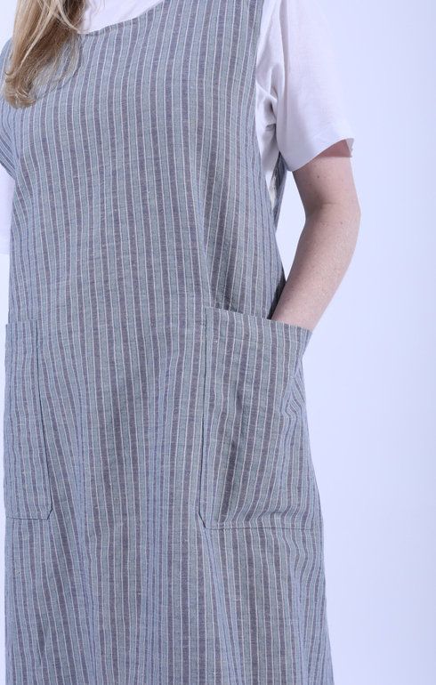 Foldable Apron Dress Blue
