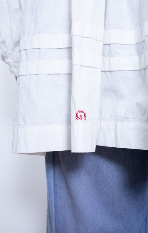Mini Mon Dress Ecru Cross Stitch