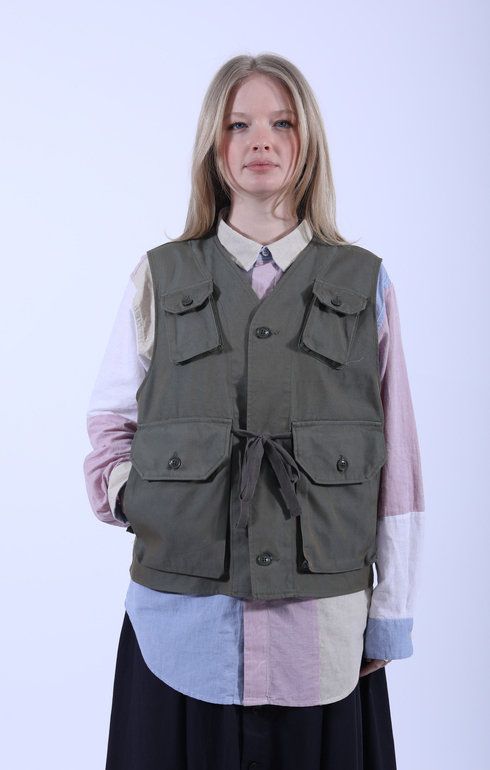 C-1 Vest Olive Iridescent