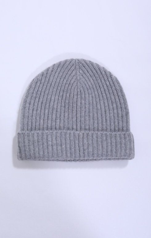 Cashmere Rib Beanie Brume