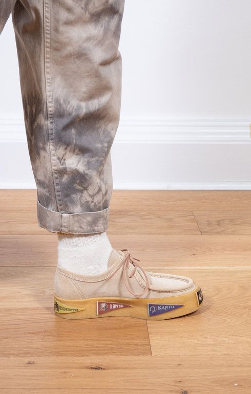 Leather Surf Wallabie (Pennant Sole) Beige