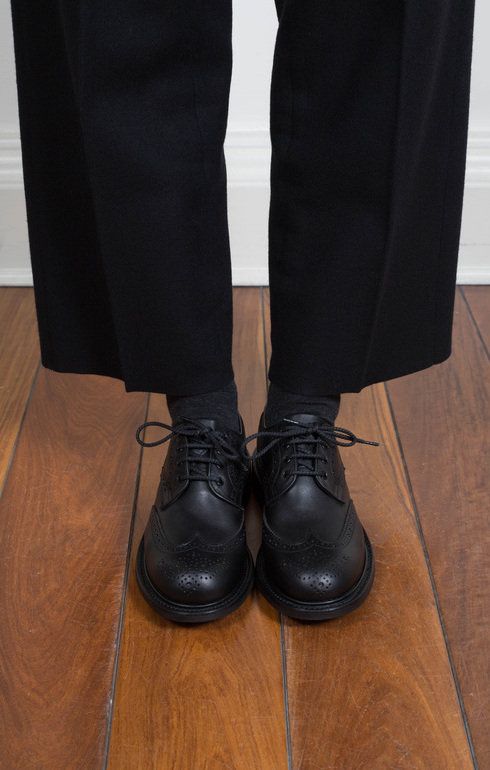 Anne Black Oily Derby Brogue
