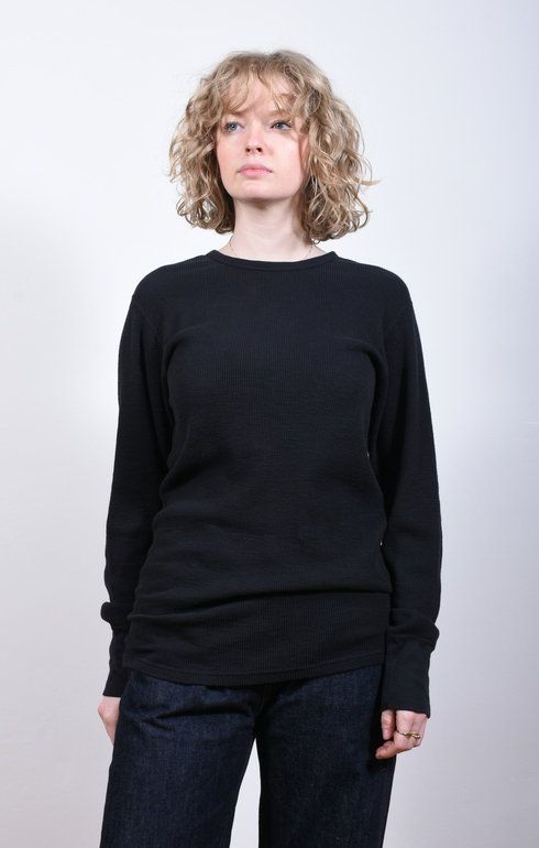 1Pac Slub Thermal Tee Black