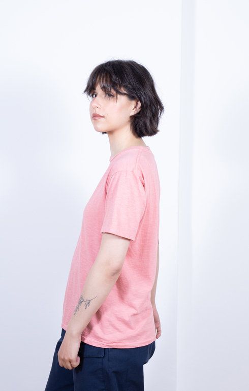 Rolled SS Regular Tee Peach