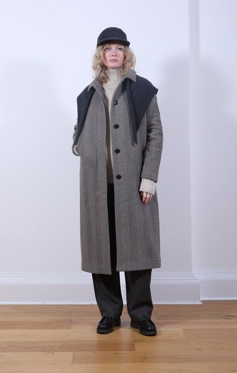 Noah Coat Herringbone