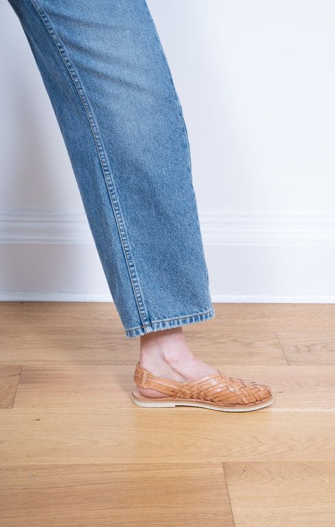 Maria Woven Slipper Tan