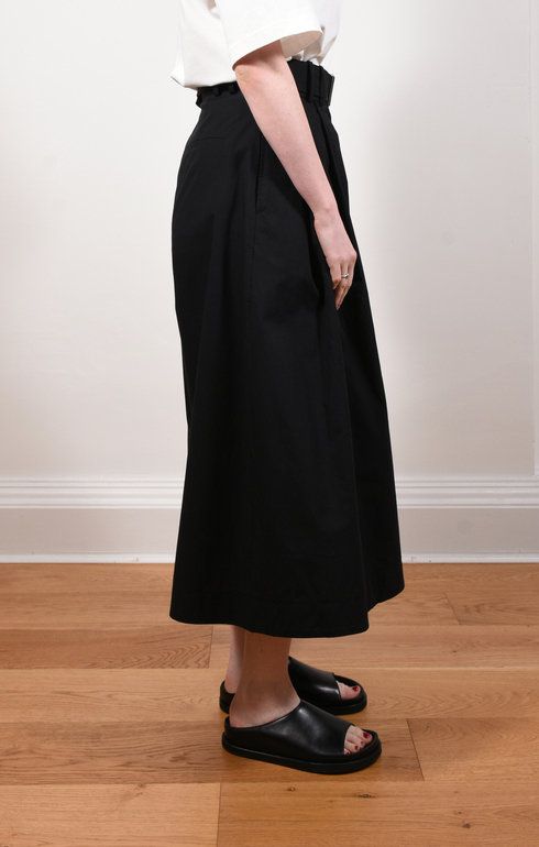 Benko Belted Culotte Black
