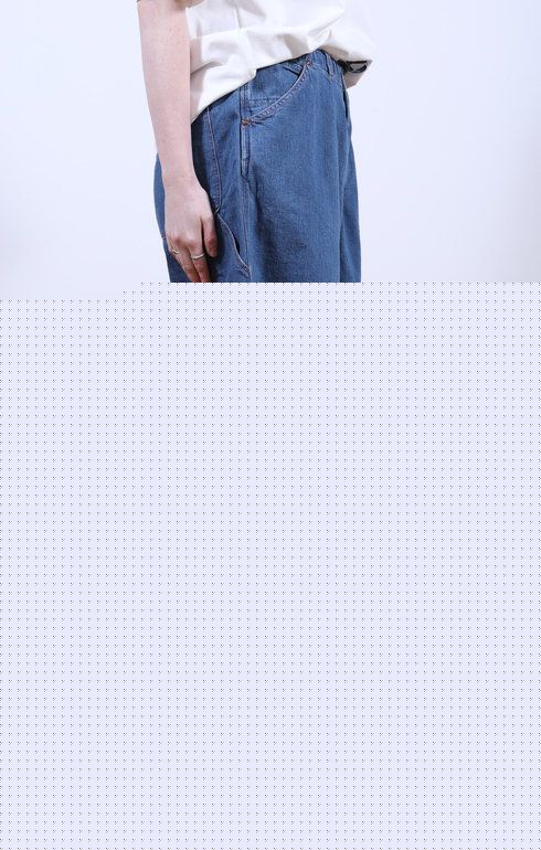 Painters Short Pants Used Denim
