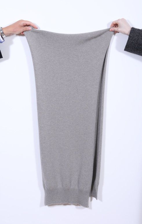Plain Cashmere Knit Scarf Cloud