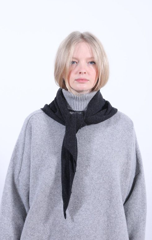 Cashmere Neckerchief Charcoal
