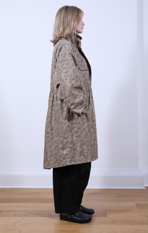 C.P. Coat Animal Printed Beige