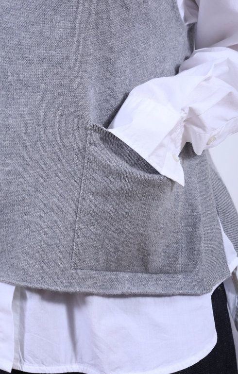 Tabard Vest w/ Pocket Brume