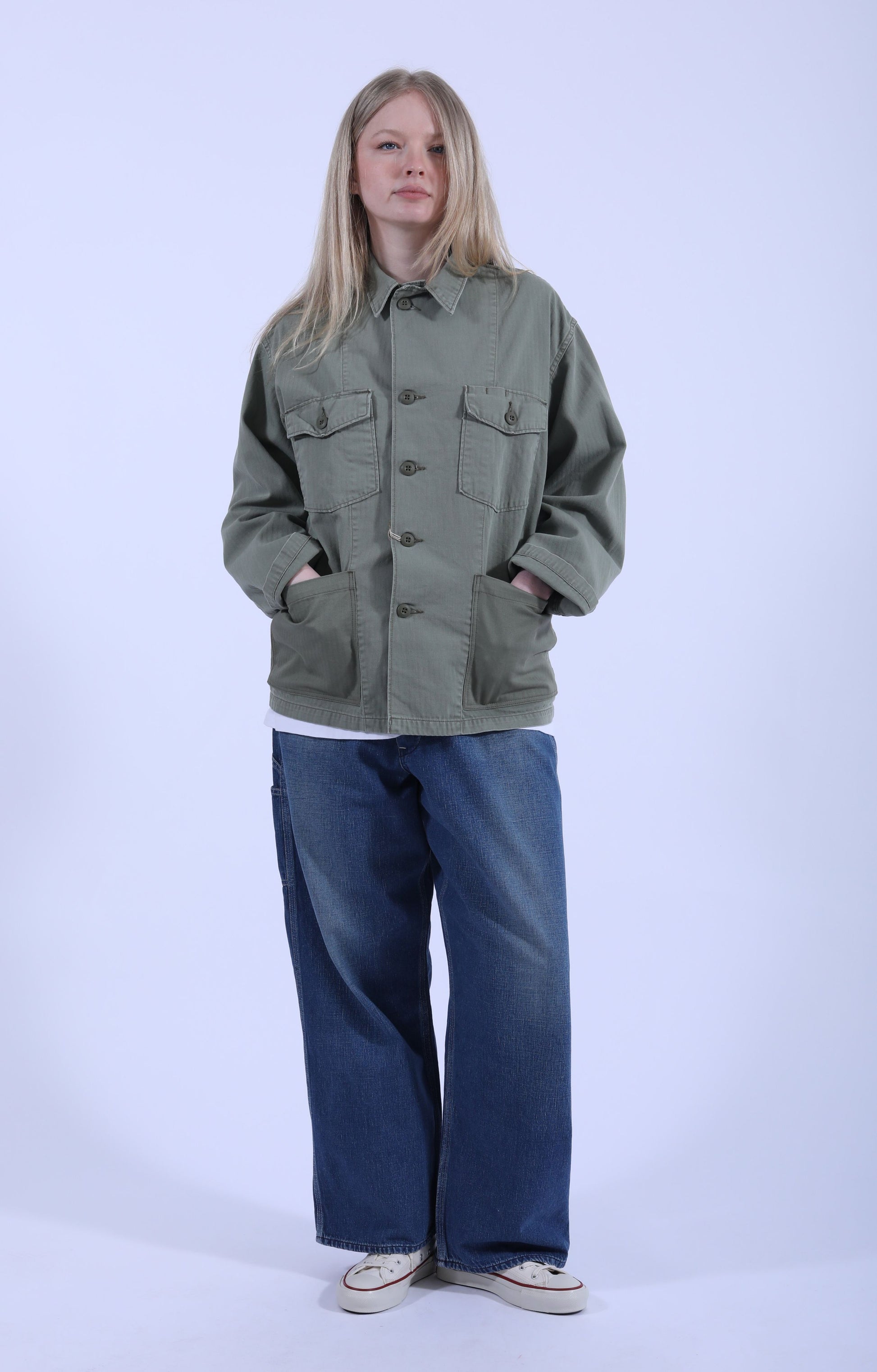 4 Pockets US Army Shirt Jacket Green