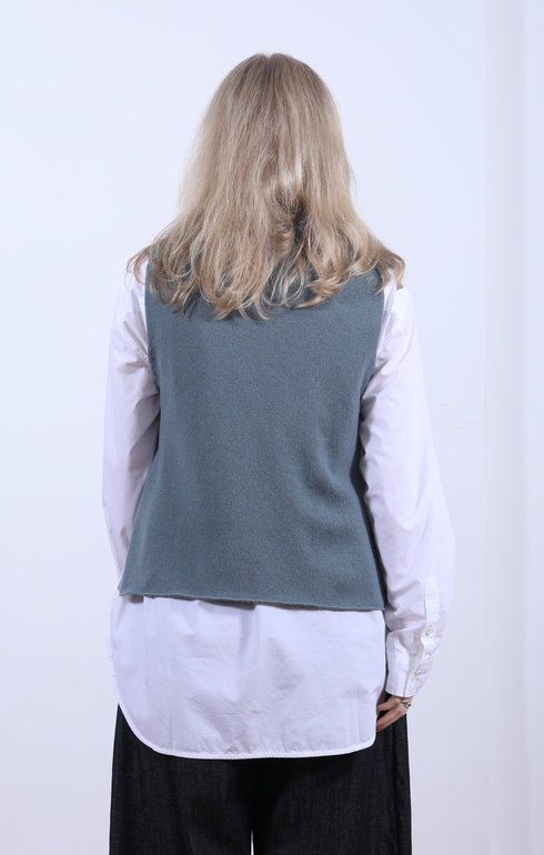 Tabard Vest w/ Pocket Purslane