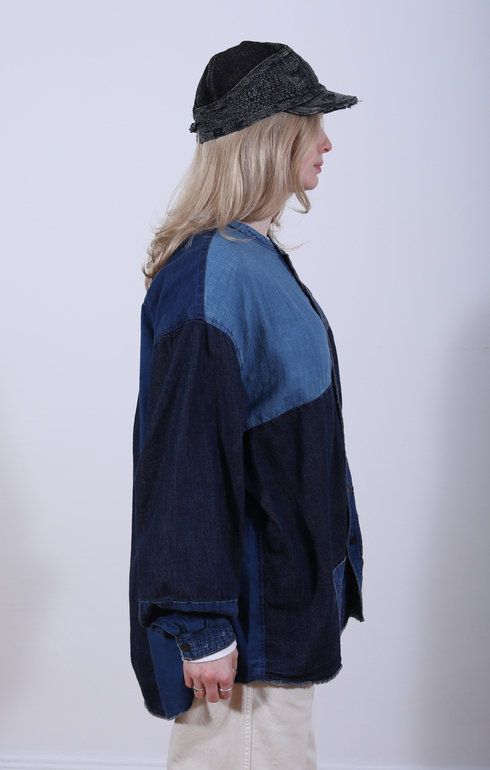 Patchwork Katmandu Shirt Indigo