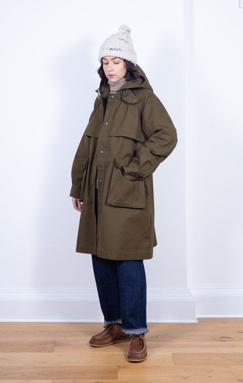 TAKIBI Canvas Coat Olive
