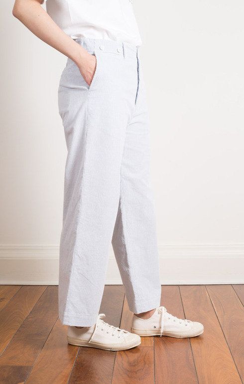 Waist Overalls Hickory Stripe