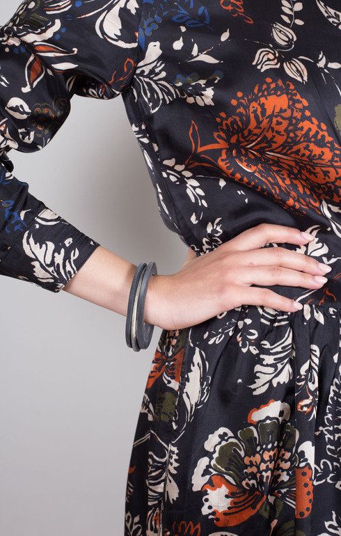 Bracelet Horn Irregular Grey
