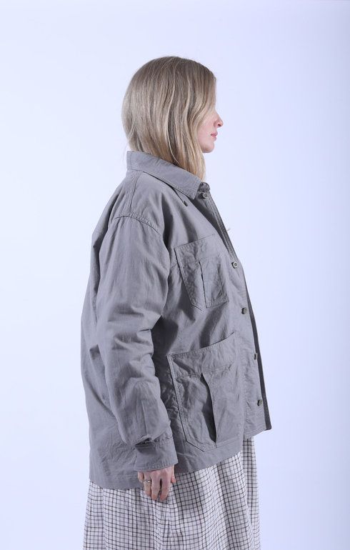 Military Shirt Jacket Gray