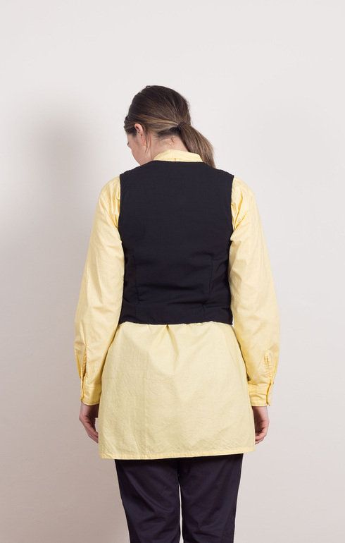 Reversible Vest Black Tropical