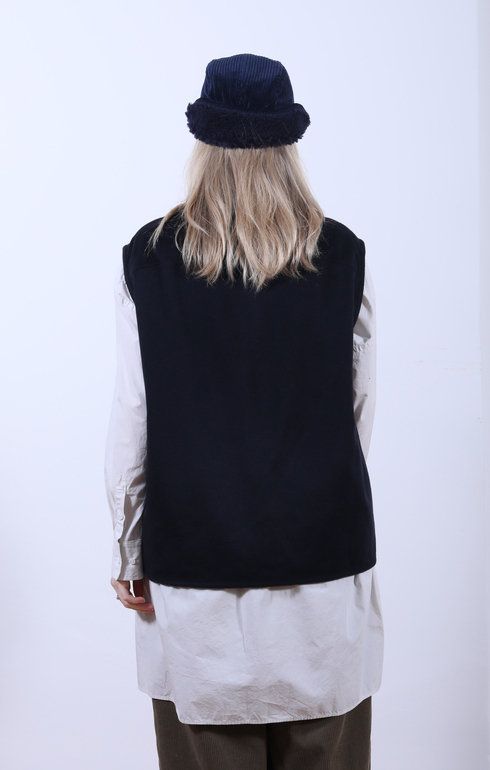 Utility Vest Cashmere Navy