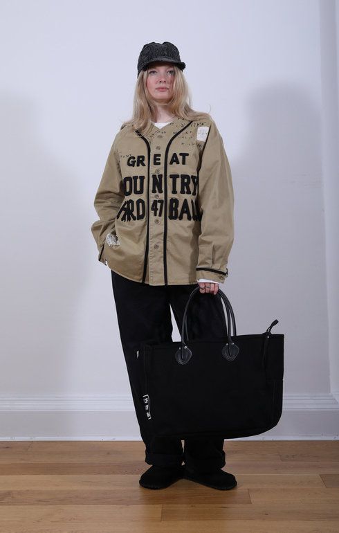 #4 Army Canvas MILK Bag Black (S)