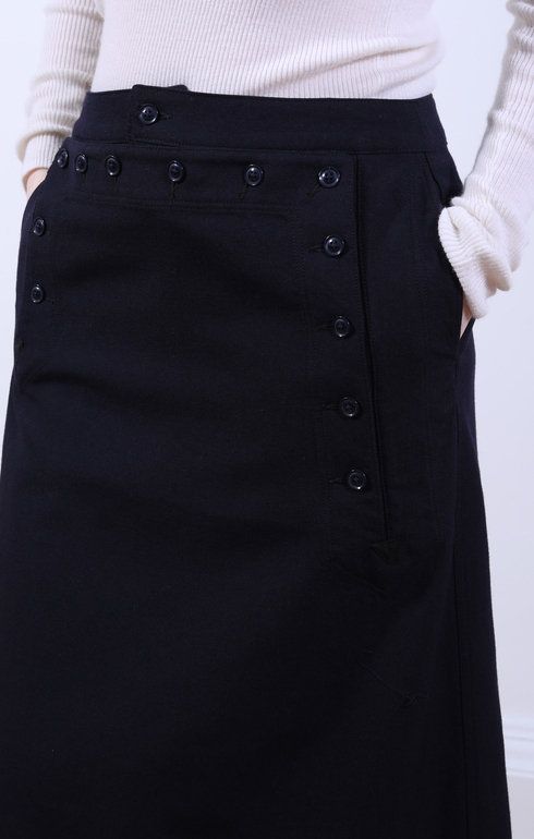 Sailor Skirt Wool D.Navy