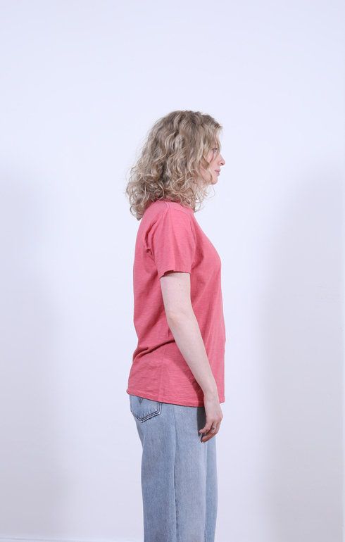 Rolled S/S Regular Tee Radiant Red