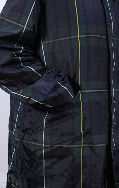 Fly Front Raglan Sleeve Coat Navy