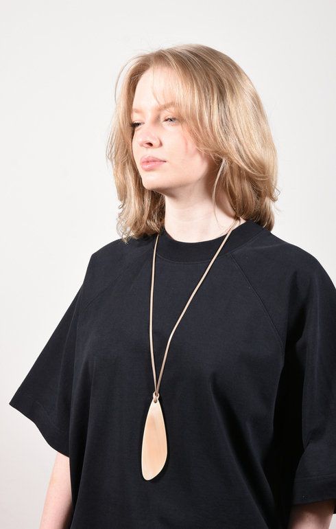 Necklace Horn Menhir Beige