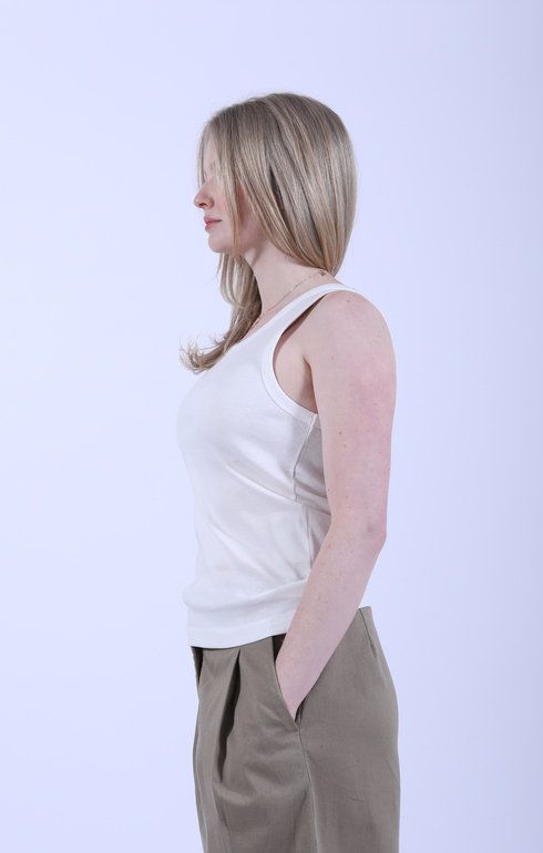 Rib Tank Off White
