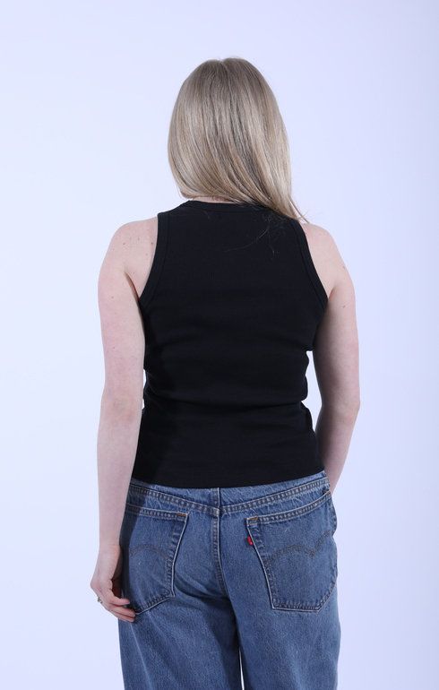 GB Ribbed Narrow Tank Charcoal