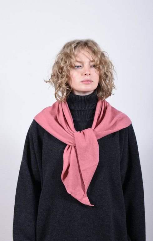 Cashmere Neckerchief Sand Rose