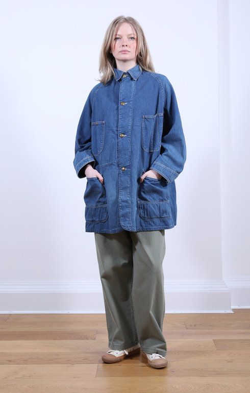 Loose Fit Coverall Used Denim