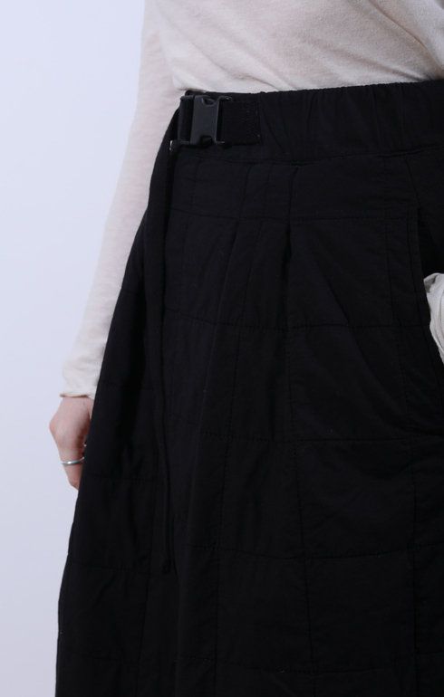 Tulip Skirt Cotton Quilt Black