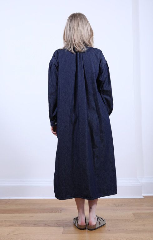 Denim Pull Over Dress One Wash