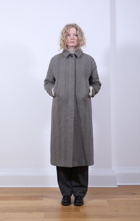 Noah Coat Herringbone