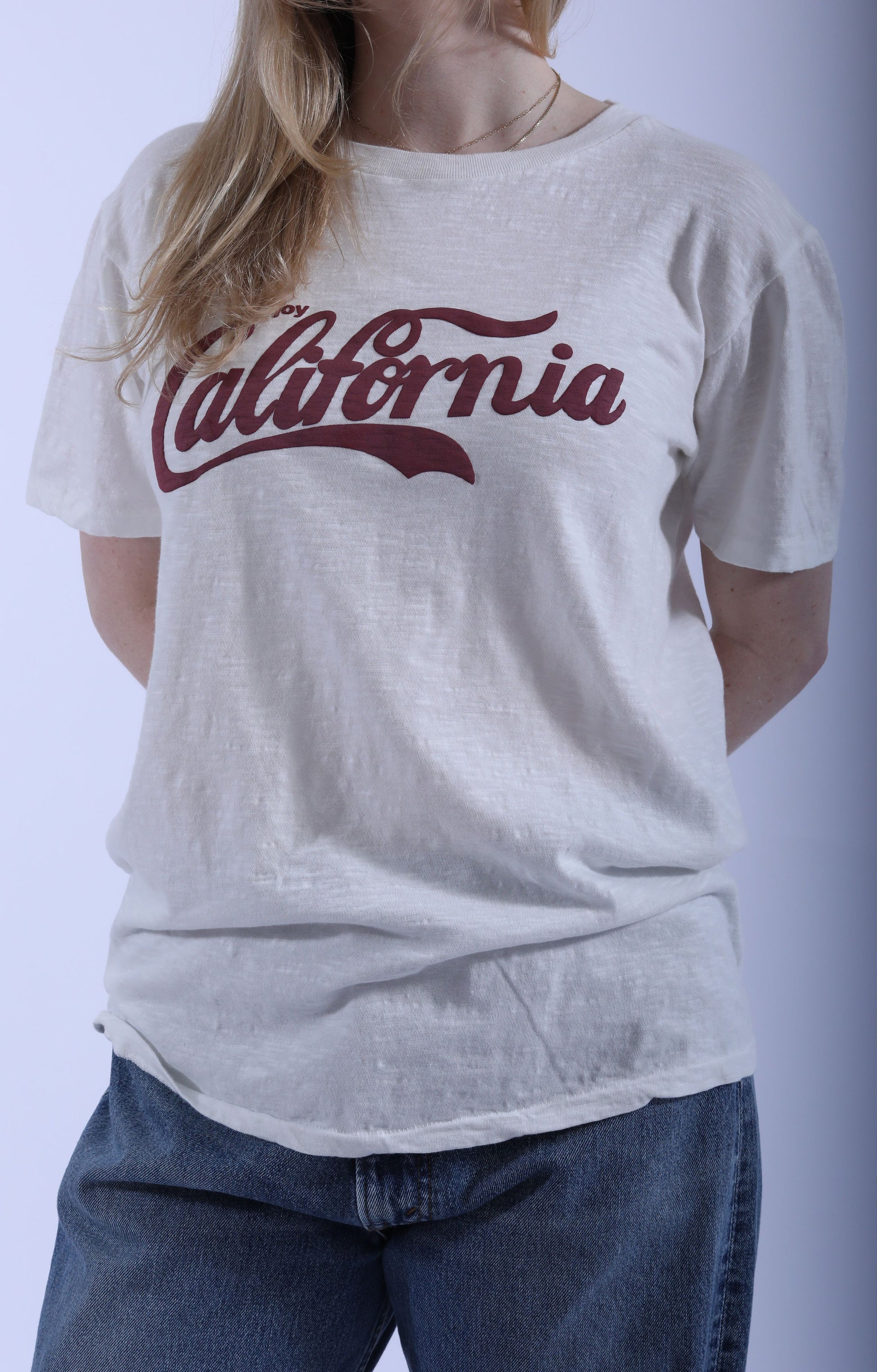 "Enjoy Cal" White