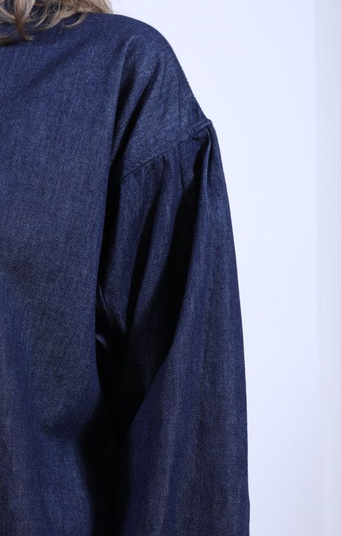Denim Pull Over Dress One Wash